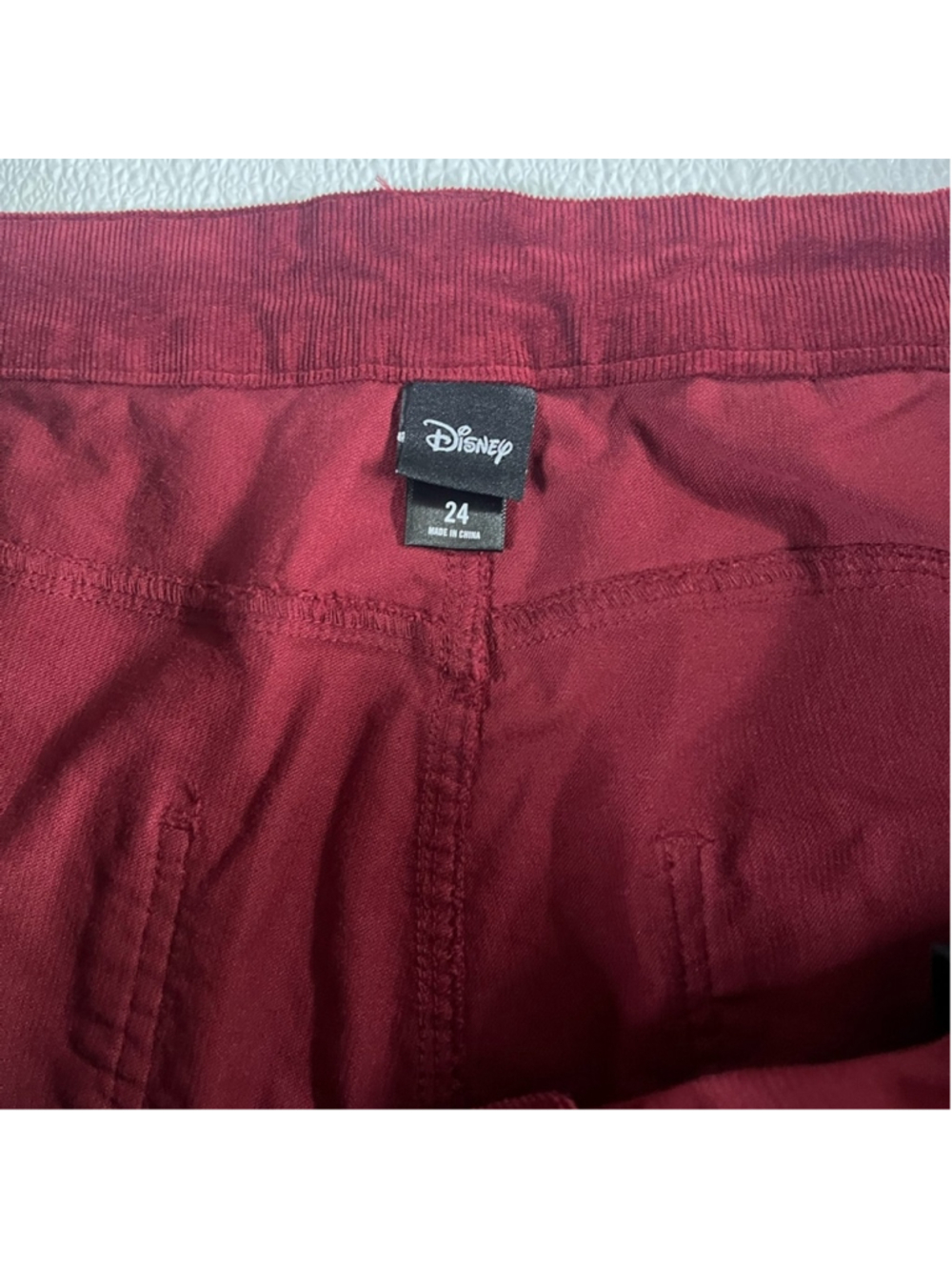 Disney Mickey Mouse Womens Embroidered Corduroy Pants Size 24 - Picture 7 of 10